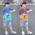 迪士尼男童短袖T恤夏季新款儿童洋气帅气中大童夏装卡通休闲半袖上衣潮 皮卡紫色+小新桔色 二件T恤 120#建议身高110-120cm