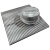 杰通 大流量专用不锈钢方形格栅地漏；DN150 格栅尺寸200*200