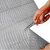 科尔尚 PVC透明防滑镂空地垫 TH09灰色 1.6m宽X1m长 5天