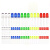 3mm 5mmLED小灯泡F3F5红绿黄蓝白色直插灯珠件包指示 5mm 红黄绿白蓝5种颜色 各20只 共100个(