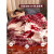 南极人拉舍尔毛毯冬季加厚被子10斤双层保暖盖毯单双人宿舍铺床珊瑚绒毯 CC-653-大红[双层加厚拉舍尔] 单人毯-150x200cm[约4斤]