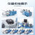 力辰科技旋片式真空泵实验室抽气工业小型油泵双级汽车空调抽空泵 2XZ-4型