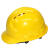君吻适用安全帽工地男国标加厚bs透气头盔建筑工程施工领导头帽定制印字 黄色三筋国标按钮款