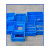 加厚塑料零件盒货架收纳整理箱车间周转框五金配件螺丝分格小盒子 小八格箱378*278*83mm