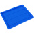 物流周转箱加厚特大号零件箱物料箱盖子塑胶塑料盒超大箱子长方形 箱子8号箱蓝色540*410*290mm大