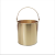 防爆一体成型铝制黄铜带盖子石油化工废料储存桶手提水铝桶 铜桶直形15L无盖一体成型