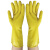 牌工业乳胶手套加厚牛筋橡胶洗碗家务防水清洁手套5双 5双可以混尺码 L