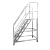 适用于铝合金焊接梯定制跨过线梯工业踏步梯移动式登高梯拆卸踏步扶手梯 铝合金（特厚）平台离地5阶