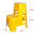 山顶松 多功能二步梯凳 登高凳 加厚塑料洗车凳两步凳台阶高低梯子凳 加厚加高款66cm黄色