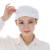 纺织女工帽车间工作帽白色卫生帽子防尘帽透气男女纺织帽子十只装 红色 女工帽十只装