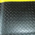 防疲劳橡胶垫 防疲劳耐油脚垫 柳叶纹防滑站立防疲劳垫 黑底黄边20mm厚 长0.9m×宽0.6m×厚20mm