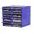 零件螺丝收纳盒diy分类盒塑料抽屉式辅料滴塑样品材料配件盒 3#蓝透 40个一组