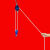 定制手拉尼龙绳丙纶牵引捆绑绳省力滑车家用轴承铁滑轮微型小吊轮绳子 三角滑轮1吨钢轮