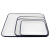 冰禹 搪瓷托盘 实验室白色化工盘 方形盘 平底套装(5个型号各一个) yt-327