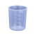 带盖调料量筒口杯毫升杯10ml农用塑料84消毒液量杯容器一次性杯 120ml蓝盖*5个