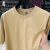 啄木鸟（TUCANO）200g重磅丝光棉短袖t恤男夏季纯色宽松白色大码胖子圆领半袖上衣 黑色 56