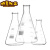 申玻玻璃三角烧杯烧瓶125/250/500ml锥形刻度烧杯量杯加厚耐高温 250ml