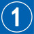 橙安盾 编号标识牌 车间仓库大门编号标识牌 反光膜铝板标志牌 蓝 30x30cm