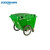 索德汉 塑料移动垃圾桶 三轮环卫车体手推垃圾车 400L绿色带盖带轮 1个