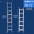 加厚铝合金伸缩梯便携升降梯长梯子10米6米7米8米9米梯子工程专用 1.5mm厚6米自重8.9kg