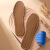 棕榈鞋垫(鞋配件) 海玻璃鞋垫透气吸汗运动鞋垫薄款软底 米色 35-36