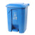 垃圾桶带盖脚踏式垃圾桶厨房垃圾桶大号制造业商用垃圾桶长方形分 100升绿色特厚新料+垃圾袋2包