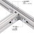 沃数 铝合金走线架 DXCB700 标准型DXC铝材桥架 宽700mm×长1米 用于通信机柜机房局楼强弱电缆上下走线