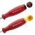 PB强磁十字一字螺丝刀电工维修改锥起子高硬度螺丝批 红色PB 8100一字螺丝刀 5.5×120mm