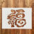 莎庭（SARTILL）福字喷漆模板 卷闸门涂鸦DIY画画神器艺术镂空遮蔽板墙绘手绘 花纹福 45*60cm/字净高40