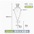 梨形分液漏斗实验室油液玻璃四氟活塞60/125/250/500/1000ml 玻璃活塞250ml 塑料塞