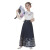 迪士尼（Disney）马面裙女童套装夏季儿童汉服高端2024新款小女孩明制古装中式国风 白色对扣上衣 160cm