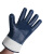 浸胶耐油挂手套蓝大口耐用防油蓝丁腈帆布作业加厚 桔色止滑手套(10双) XL