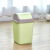 日式厨房分类家用垃圾桶ins风高颜值塑料垃圾桶摇盖厕所有盖纸篓 卡其 10L（23*23*32cm）
