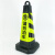 海斯迪克 HKLZ-1 63×28×28常规黄黑无字 塑料方锥 隔离墩路障雪糕筒 警示交通设施路锥方锥