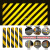 高速隧道口立面标记铝板警示贴交通护栏IV类黄黑铝基斜纹反光膜 高强级III类+铝基