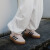 阿迪达斯 （adidas）马思纯同款T头鞋GAZELLE厚底增高板鞋女三叶草 肉粉色/黑 35.5