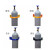 实验室气瓶固定支架ABS塑料钢瓶固定架40L院气瓶柜防倒氧气筒 黄色升级款