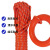 安先达救生绳 应急救援漂浮安全绳 防汛水上救生绳 10mm橘色反光绳30米配环钩