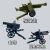 第三方军事武器装备兼容乐高积木人仔拼装塑胶加特林重机枪玩具 山炮+高射机枪+M2重机枪B