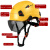 达林韦尔CR08护目防砸夏季新款透气男建筑施工头帽印字 黄色+茶色镜 新国标 GB2811