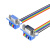 定制DB9串口线 彩色排线 db9杜邦线DB9公对母压接排线 一对一接线 蓝色 其他