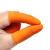 工孚 防滑手指套乳胶指套加厚耐磨护指套 一盒价 橙色带麻点【L/大号】300只 