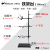 铁架台实验室全套配件不锈钢实验架十字夹试管夹烧瓶铁夹子国标60 国标铁架台/高100cm/重2.9KG