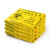 黄色医疗废物专用周转箱加厚大号垃圾转运箱整理箱污物桶100L 医疗垃圾袋100个（100L） 加厚款