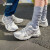亚瑟士（asics）ASICS跑步鞋男鞋舒适缓震运动鞋耐磨网面透气跑鞋 GEL-EXALT 2 白色/蓝灰色/银色 39