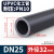 UPVC水管国标工业给水管化工PVC管道排水管材灰黑硬管子dn25 32mm DN25(外径32*2.4mm)1.0mpa每米