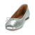 健乐士（GEOX）鞋子女平底鞋方头羊皮舒适高级感浅口单鞋银灰色春夏新款船鞋 银灰色 39