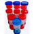 一次性大便样本采集管粪便采集器尿液收集瓶痰杯标本采样盒大便杯 40ml尿杯PS料 随机颜色