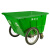 塑料环卫垃圾车 大型垃圾桶小区物业学校手推保洁清运车环卫车 绿色无盖 默认