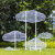 定制适用不锈钢镂空云朵抽象人物玻璃钢雕塑金属铁艺网格园林景观装饰摆件 玫红色 云朵组合10